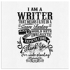 I am A Writer - Canvas Wall Art