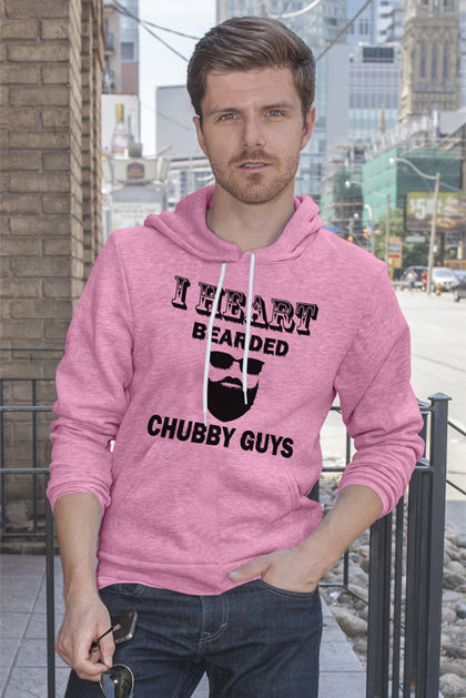 FunkyShirty I Heart Bearded Chubby Guys  Creative Design - FunkyShirty