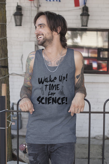 FunkyShirty Wake up,Time for Science (Men)  Creative Design - FunkyShirty