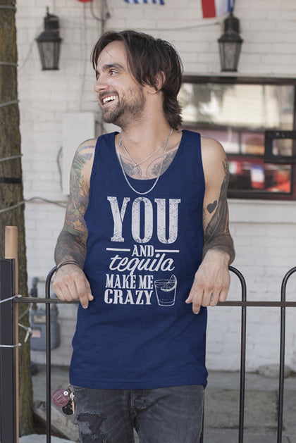 FunkyShirty You and Tequila make me Crazy (Men)  Creative Design - FunkyShirty