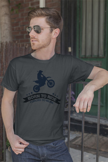 FunkyShirty Born to Ride  Forced to Work (MEN)  Creative Design - FunkyShirty