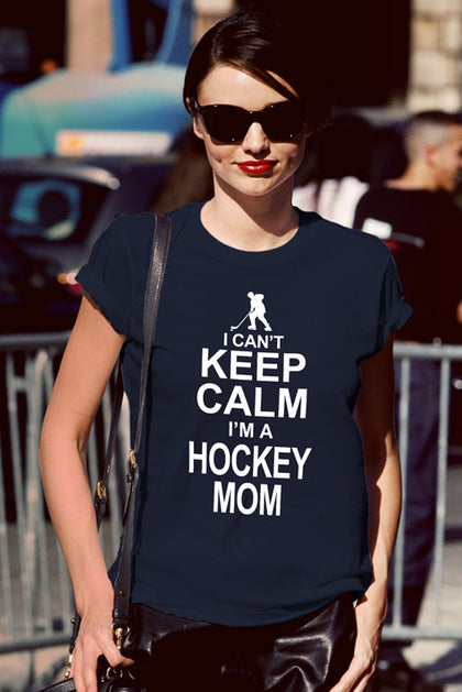 FunkyShirty I Can't Keep Calm I'm a Hockey Mom  Creative Design - FunkyShirty