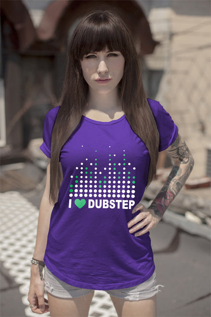 FunkyShirty I Love Dubstep (WOMEN)  Creative Design - FunkyShirty