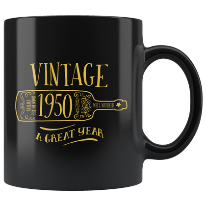 Vintage 1950 - Black Mug