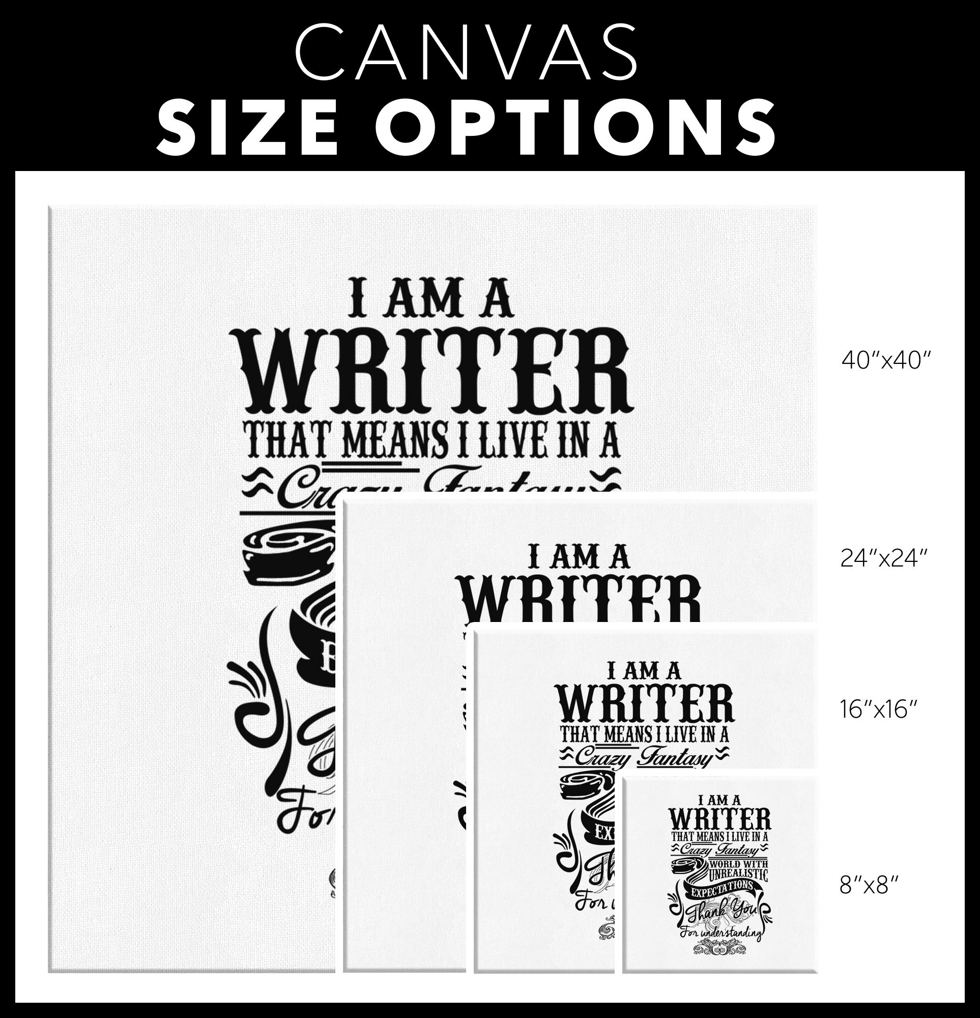 I am A Writer - Canvas Wall Art