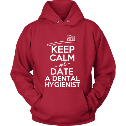 FunkyShirty Keep Calm and Date a Dental Hygienist (Women)  Creative Design - FunkyShirty