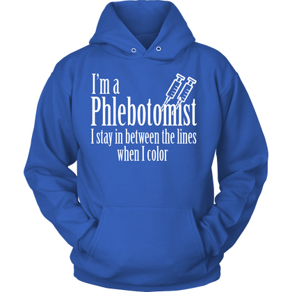 FunkyShirty I'm a Phlebotomist I Stay in Between the lines when I Color (Women)  Creative Design - FunkyShirty
