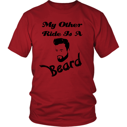 FunkyShirty My Other Ride is a Beard  Creative Design - FunkyShirty