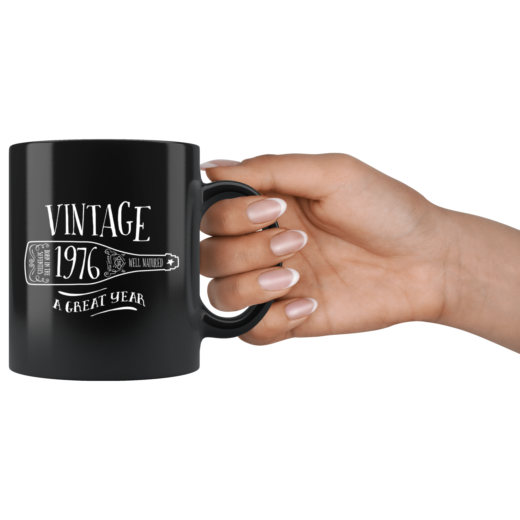 Vintage 1976 - Black Mug