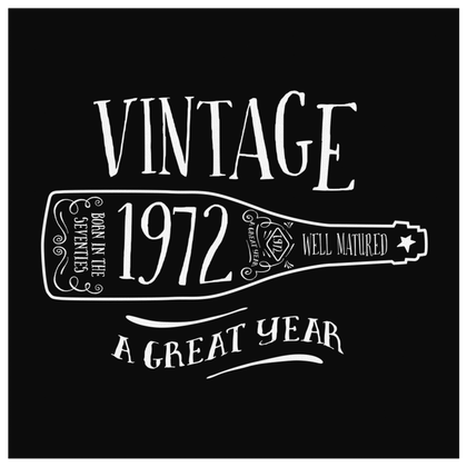 Vintage 1972 - Canvas Wrap