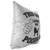This girl loves her poodle - Pillow