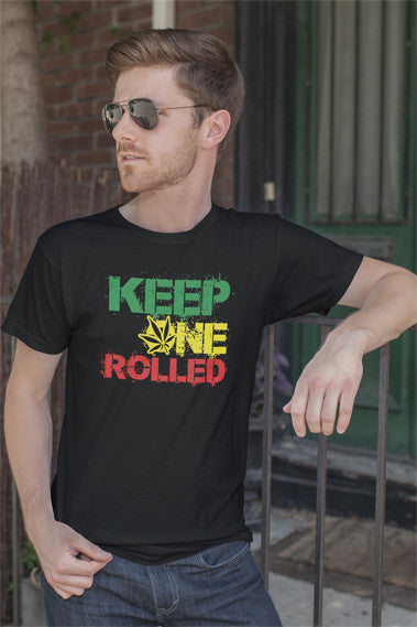 FunkyShirty Keep One Rolled (Mens)  Creative Design - FunkyShirty