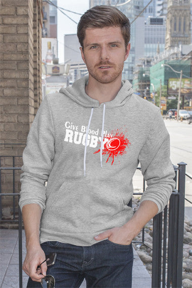 FunkyShirty Give Blood Play Rugby (Men)  Creative Design - FunkyShirty