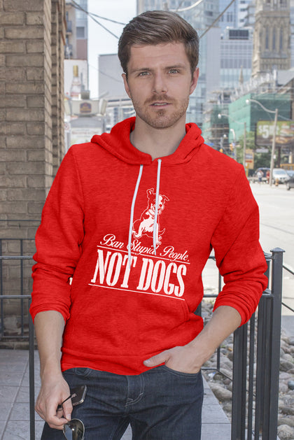 FunkyShirty Ban stupid People Not dogs Men)  Creative Design - FunkyShirty