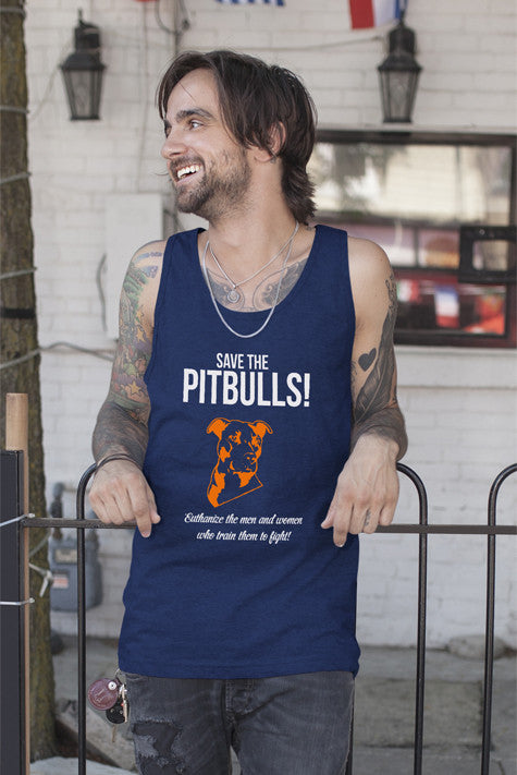 Save the Pitbulls Euthanize the Men and Women who Train Them to Fight (Men)