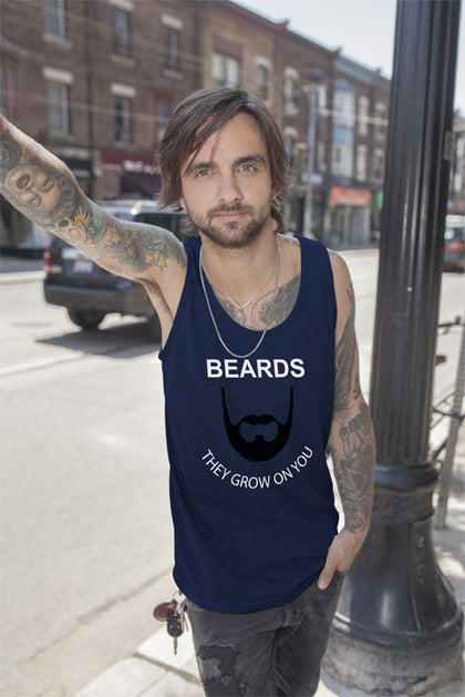 FunkyShirty Beards They Grow On You  Creative Design - FunkyShirty