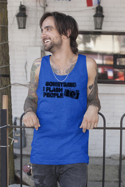 FunkyShirty Sometimes I Flash People (Men)  Creative Design - FunkyShirty
