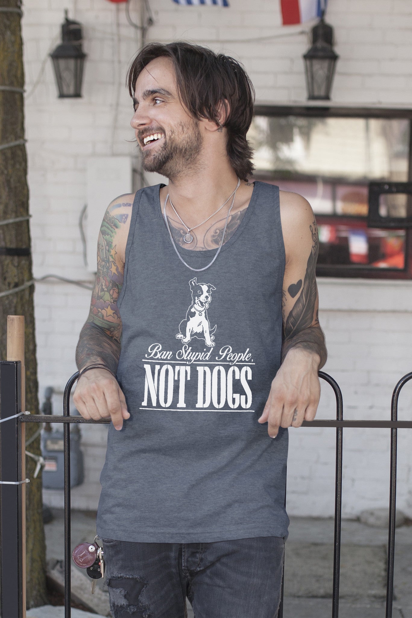 Ban stupid People Not dogs Men)
