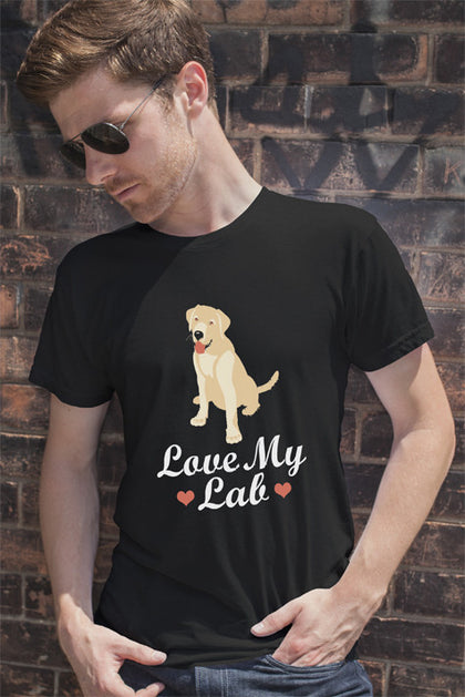 FunkyShirty LOve my Lab (Men)  Creative Design - FunkyShirty