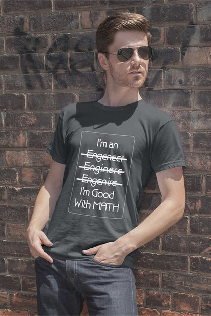 FunkyShirty I'm an I'm good with Math (Men)  Creative Design - FunkyShirty