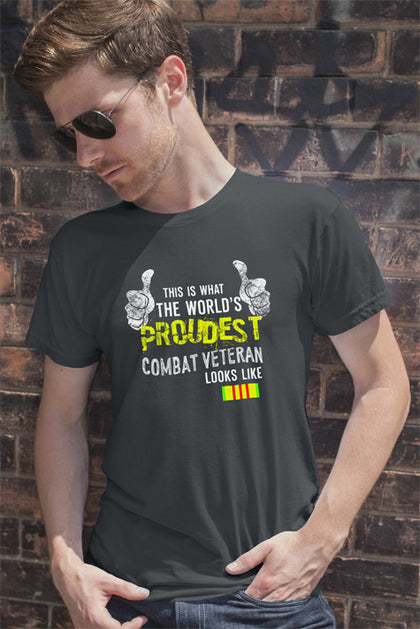FunkyShirty This is what the world proudest combat veteran looks like (Men)  Creative Design - FunkyShirty