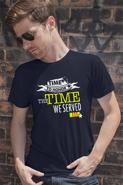 FunkyShirty Time to Honor the Time we Served (Men)  Creative Design - FunkyShirty