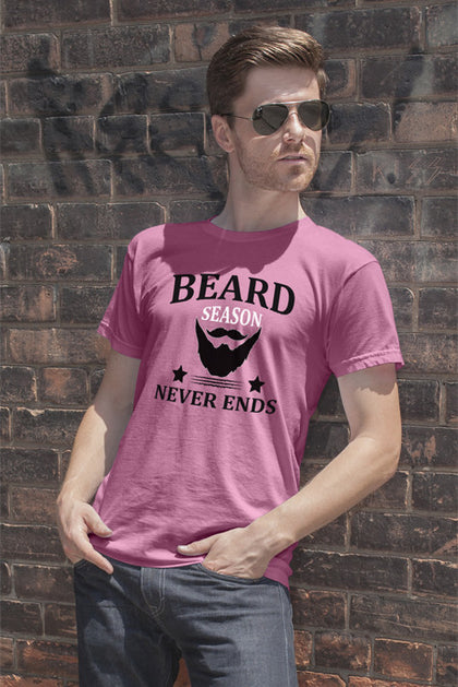 FunkyShirty Beard Season Never Ends  Creative Design - FunkyShirty