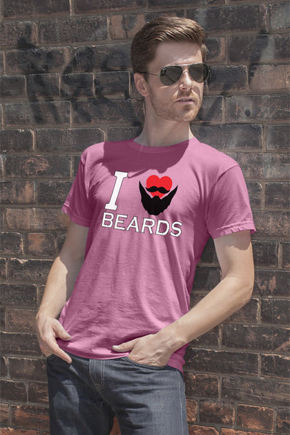 FunkyShirty I Love Beards  Creative Design - FunkyShirty