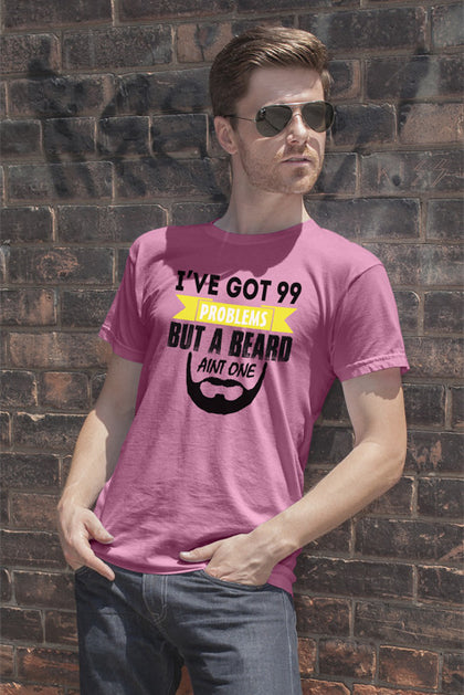 FunkyShirty Ive Got 99 Problems But a Beard Aint One  Creative Design - FunkyShirty