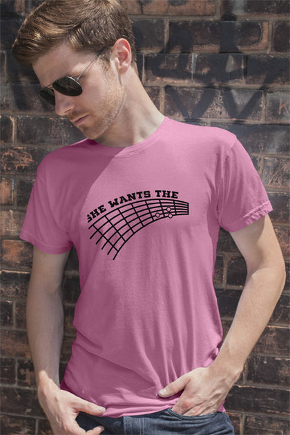 FunkyShirty She Wants The (Men)  Creative Design - FunkyShirty
