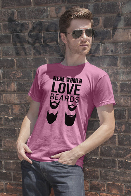 FunkyShirty Real Women Love Beards  Creative Design - FunkyShirty