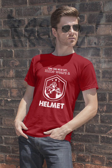 Some Sons Wear Suits mine wears a Helmet (Men)