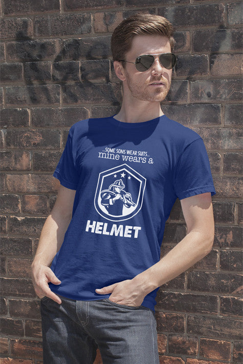 Some Sons Wear Suits mine wears a Helmet (Men)