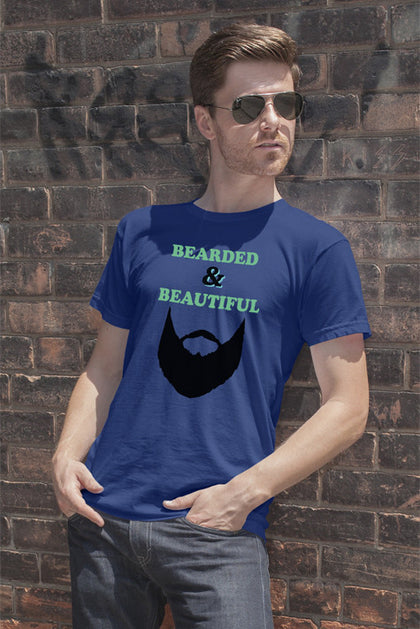 FunkyShirty Bearded & Beautiful  Creative Design - FunkyShirty