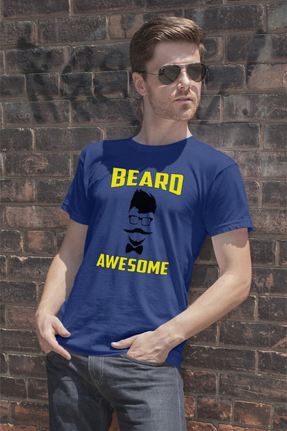 FunkyShirty Beard Awesome  Creative Design - FunkyShirty