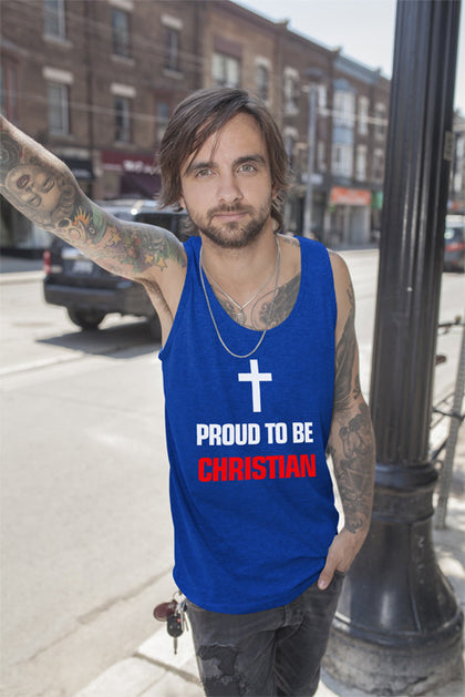 FunkyShirty Proud to be Christian (Men)  Creative Design - FunkyShirty