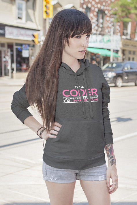 Im a Coder To save Time Lets Assume That't Im Never Wrong (Women)