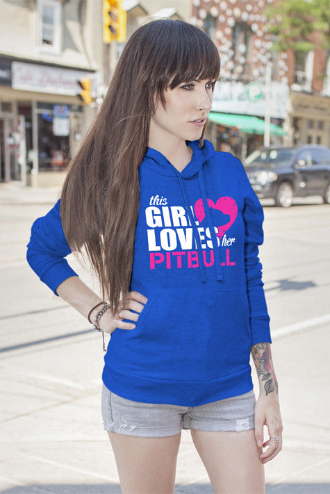 This girl Loves her Pitbull