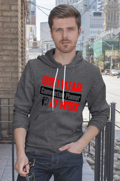 FunkyShirty Quiet Please Convention Planner at Work (Men)  Creative Design - FunkyShirty