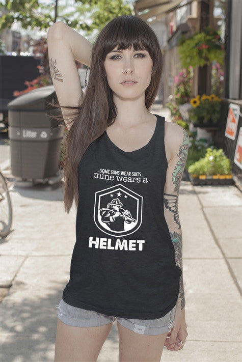 Some Sons Wear Suits Mine Wears a  Helmet (Women)