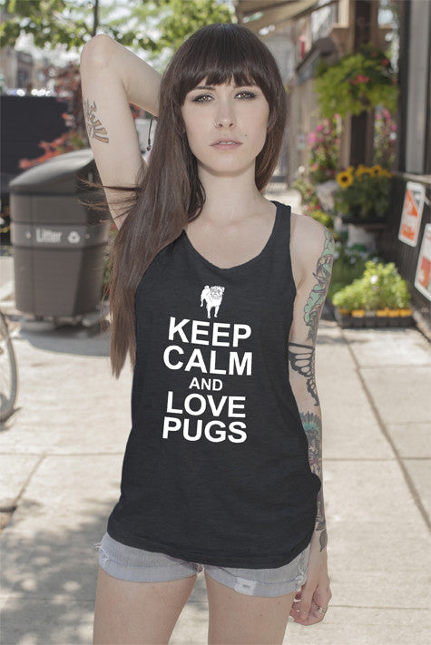 Keep Calm and Love Pugs (Women)