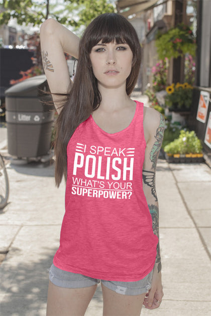 FunkyShirty I Speak Polish what's your Superpower (Women)  Creative Design - FunkyShirty