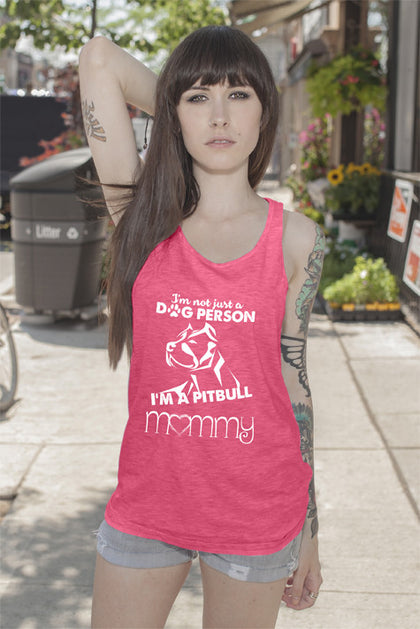 FunkyShirty Im Not a Dog Person Im a Pitbull Mommy  Creative Design - FunkyShirty