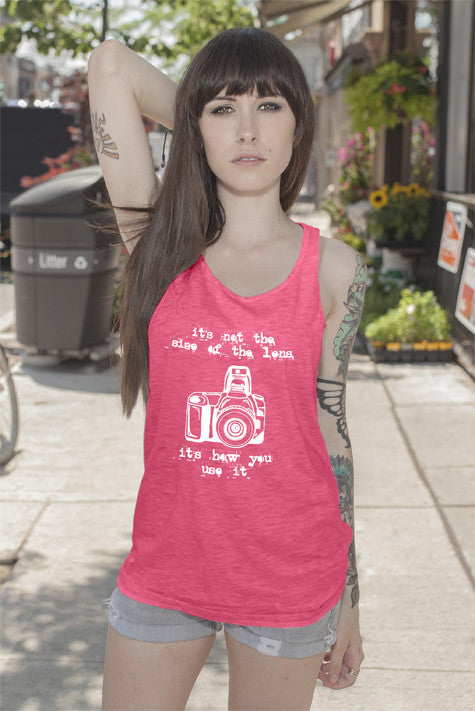 Its not  the sieze of the lens It's how you use it (Women)
