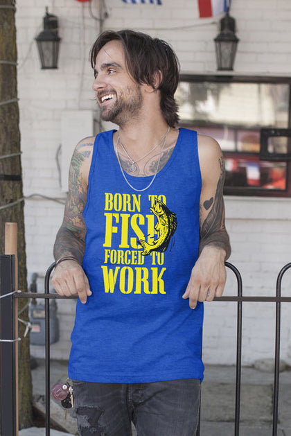 FunkyShirty Born to Fish (Men)  Creative Design - FunkyShirty