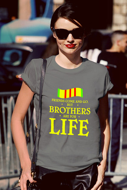 FunkyShirty Friends come and Go but Brothers are for Life (Women)  Creative Design - FunkyShirty