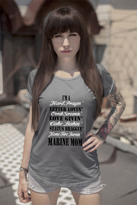 I'm a Letter Lovi'n Love Givi'n Status Braggi'n Marine MOM