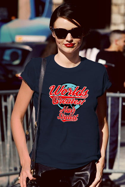 FunkyShirty Worlds Greatest Hair Stylist (Women)  Creative Design - FunkyShirty