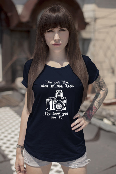 Its not  the sieze of the lens It's how you use it (Women)