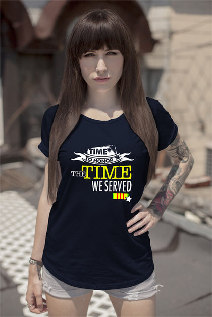 FunkyShirty Time to Honor the Time we Served (Women)  Creative Design - FunkyShirty